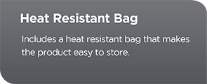 Heat-proof bag.